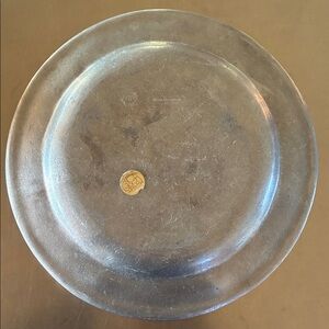 Wilton Armetale Round Platter RWP “Plough Tavern” round platter Non toxic pewter
